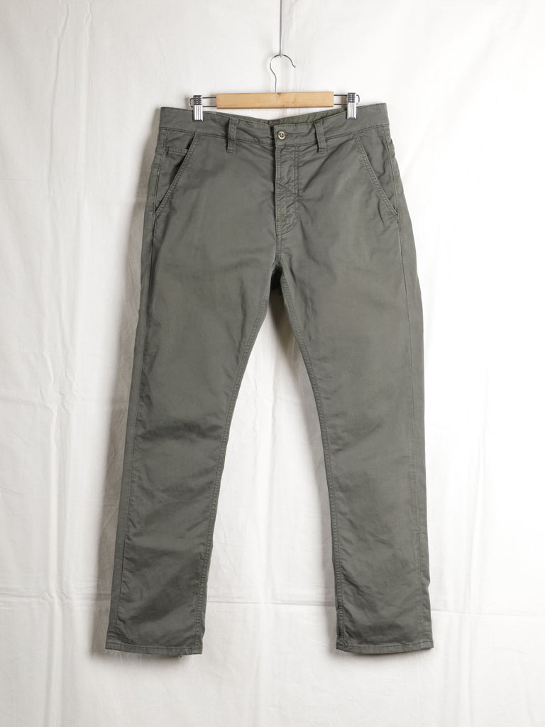 Nudie Jeans - "Slim Adam" Organic Cotton Chinos (Olive)