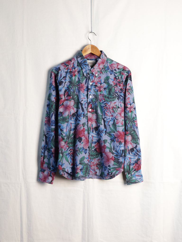 Naked & Famous - Floral B.D. Chambray Shirt