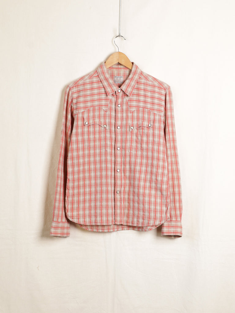 The Flat Head - Selvedge Lattice Western Shirt