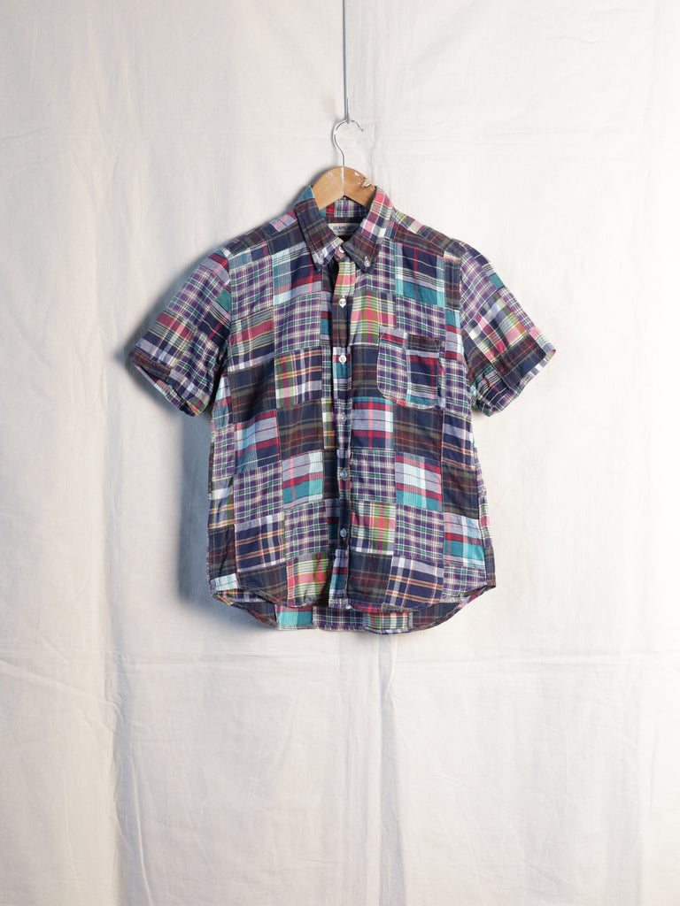 BEAMS Boy - S/S Patchwork Madras Shirt