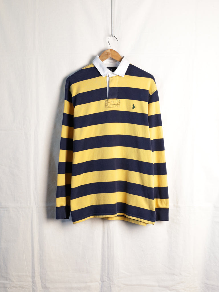 Polo Ralph Lauren - Yellow/ Navy Stripe Rugby