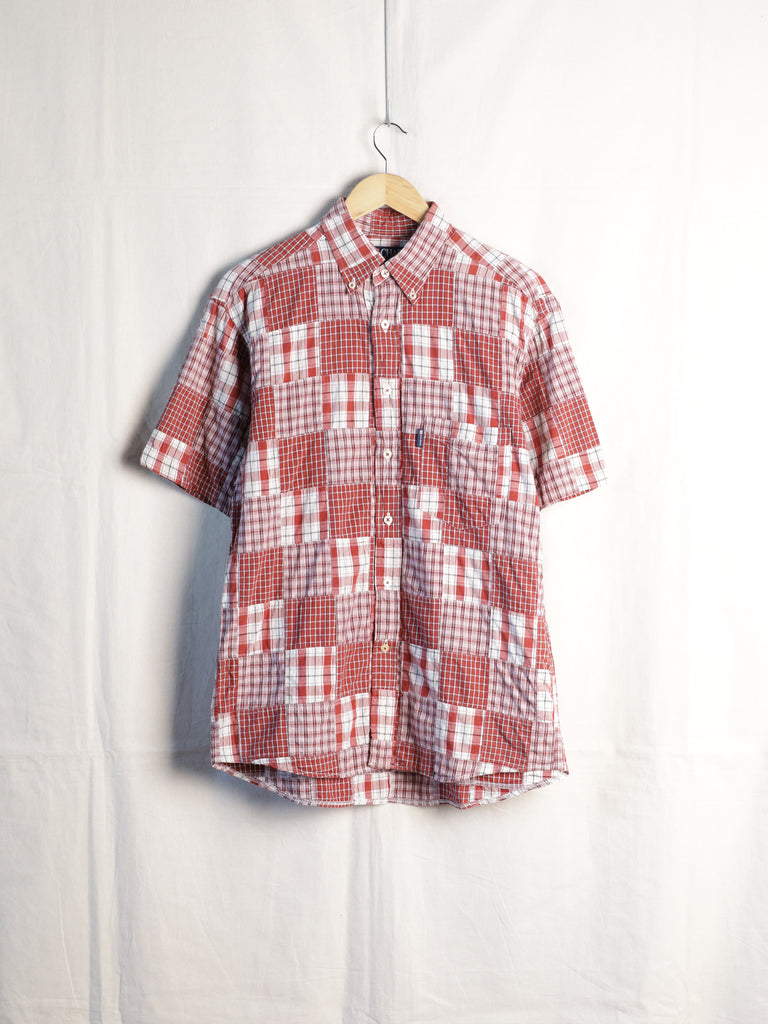 Chaps by Ralph Lauren - Patchwork Orange Check S/S Shirt