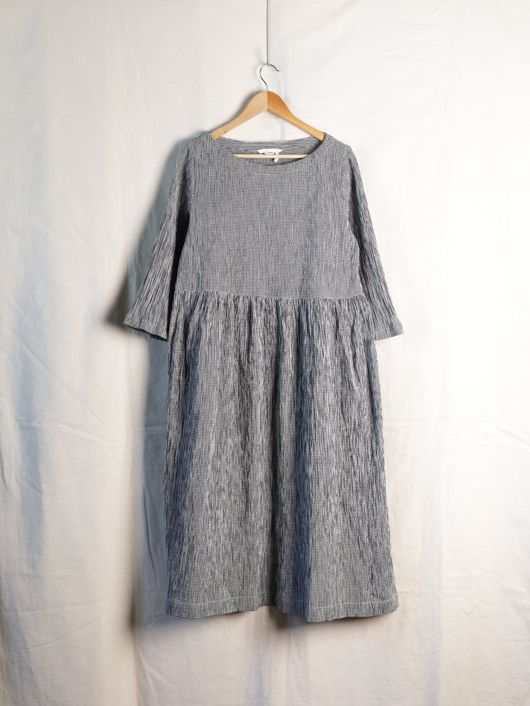 Toast - "Freya" Crinkle Gingham Dress