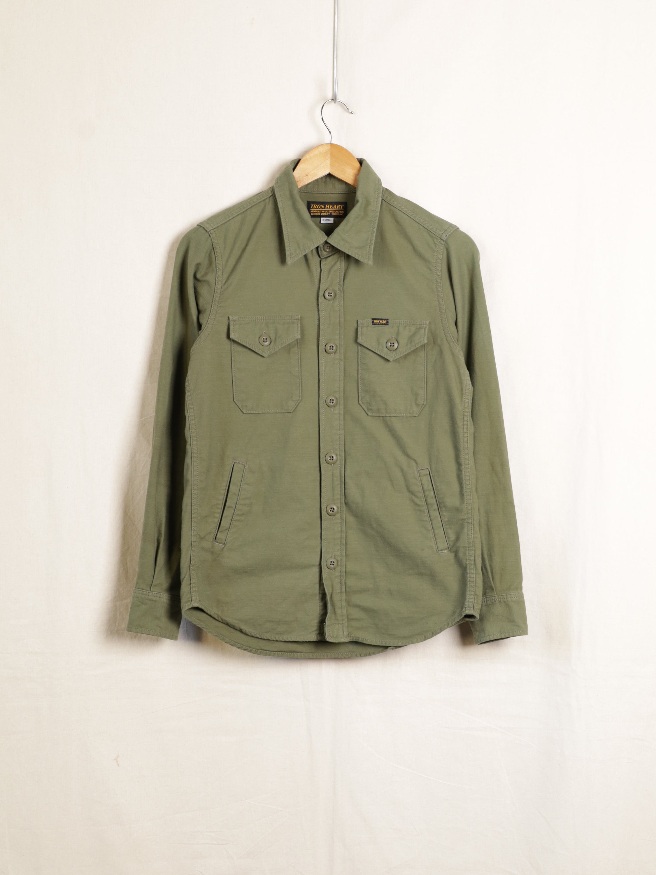 Iron Heart Military Serge Work Shirt Indigo Provisions