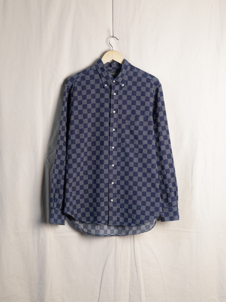 Gitman Vintage - Sashiko Checkerboard Jacquard Shirt