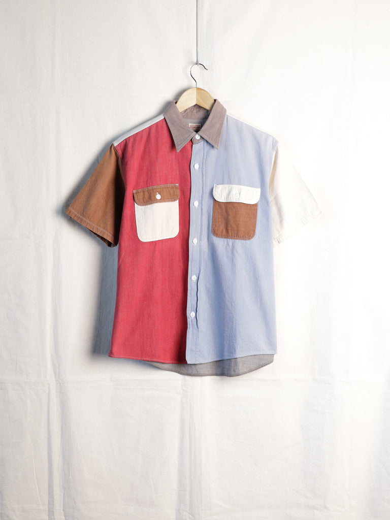 Sugarcane - Colour Block S/S Work Shirt