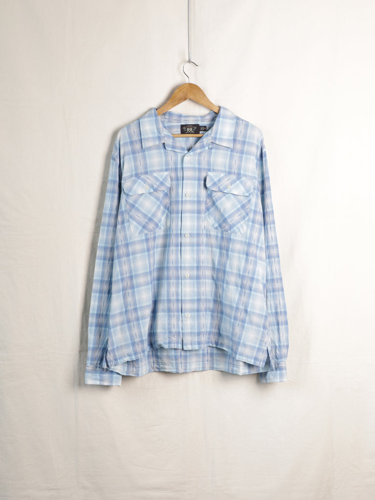 RRL Ralph Lauren - Jacquard Check Loop Collar Work Shirt