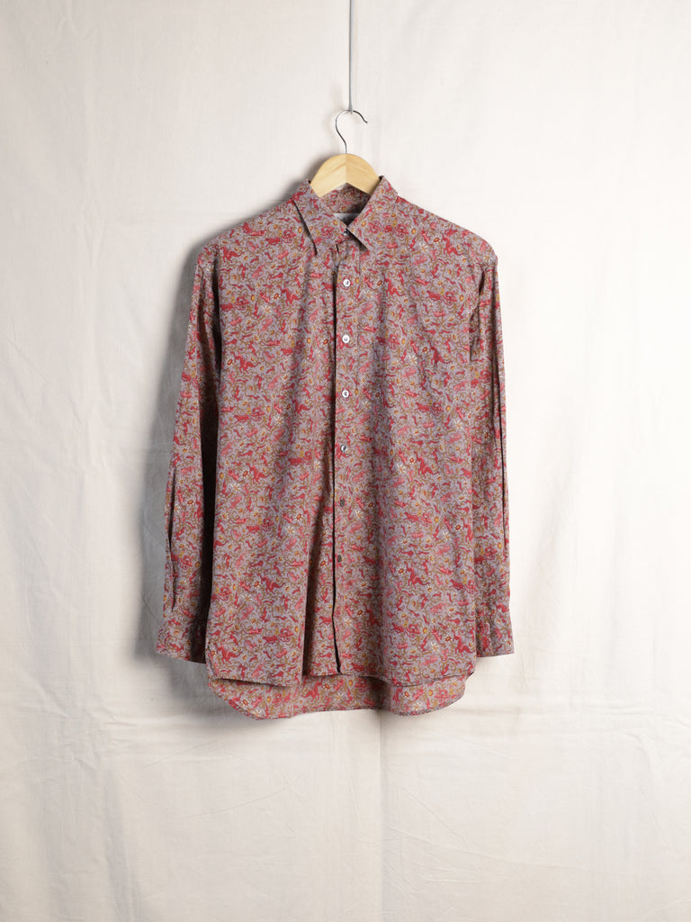Paul Smith - 80s Printed Cotton Lawn Shirt