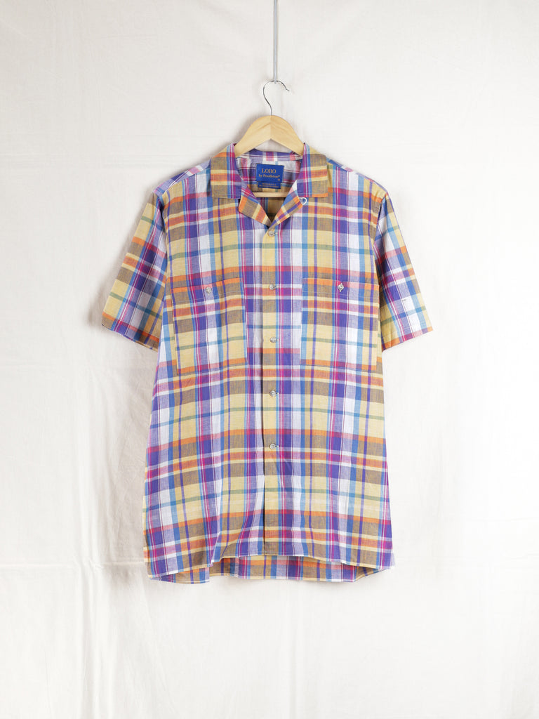 Pendleton - 80s LOBO Open Collar Madras Shirt