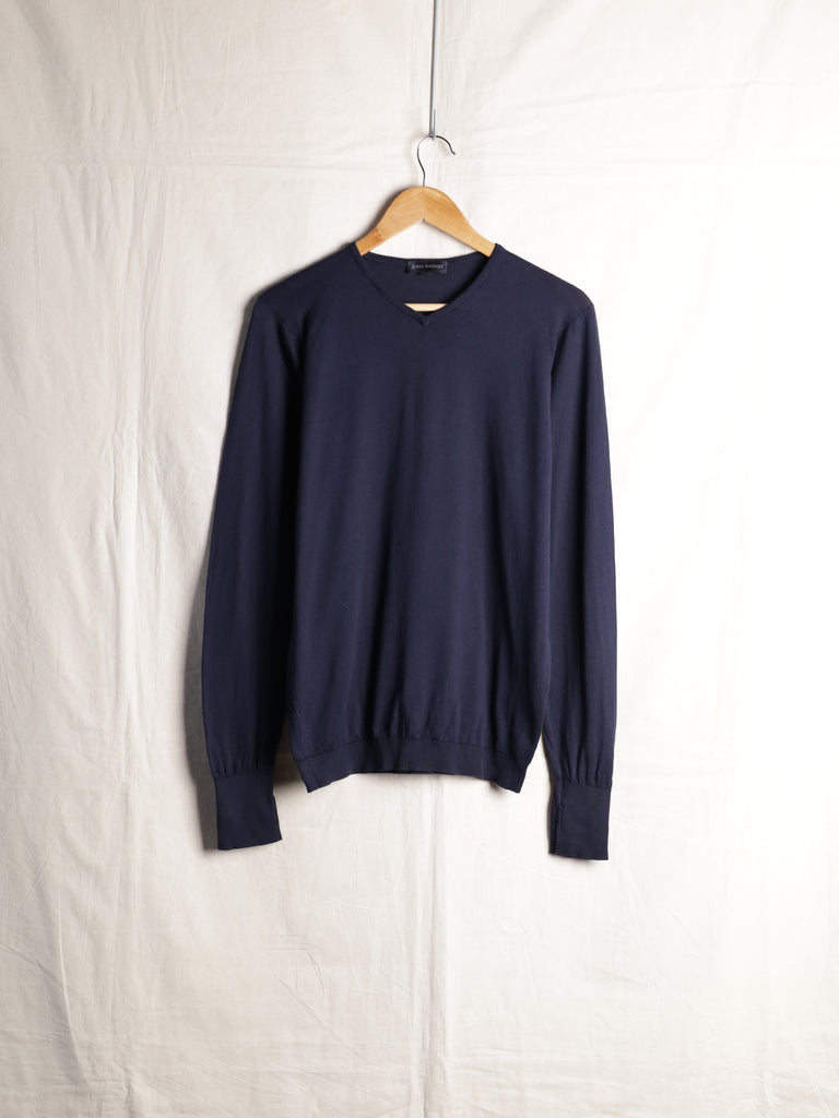 John Smedley - Sea Island Cotton "Sayer" Knit Jumper