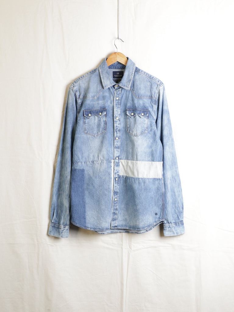 Scotch & Soda - Patchwork Denim Western Shirt