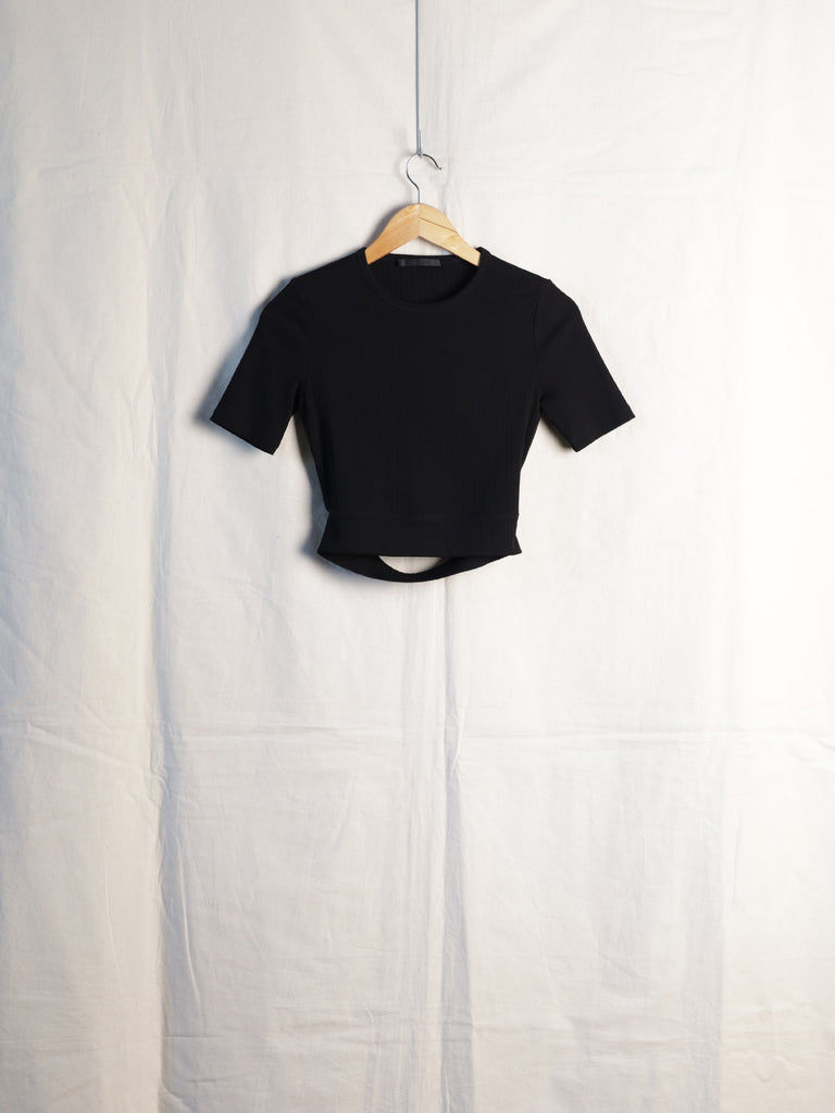 Helmut Lang - Detached Hem Rib Baby Tee