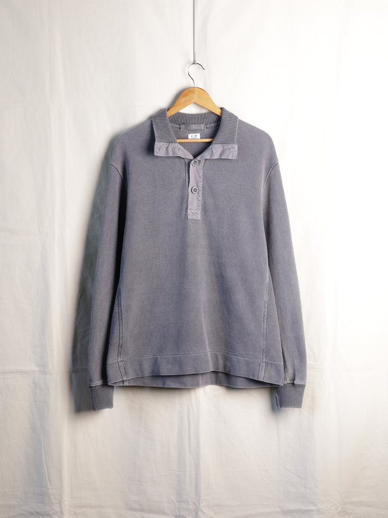 C.P. Company - Pigment Dyed 1/2 Placket Sweatshirt
