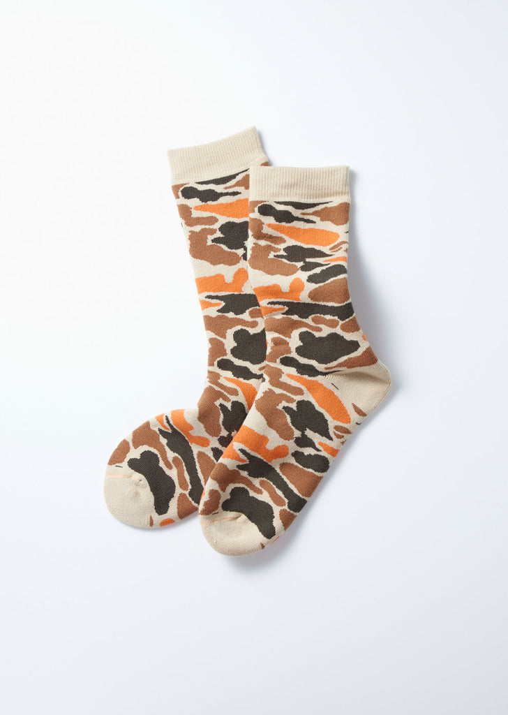 Pile Camo Crew Socks