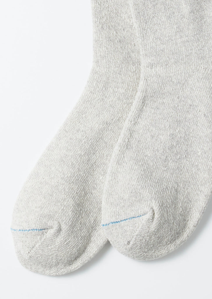 Double Face Crew Socks "Silk & Cotton"
