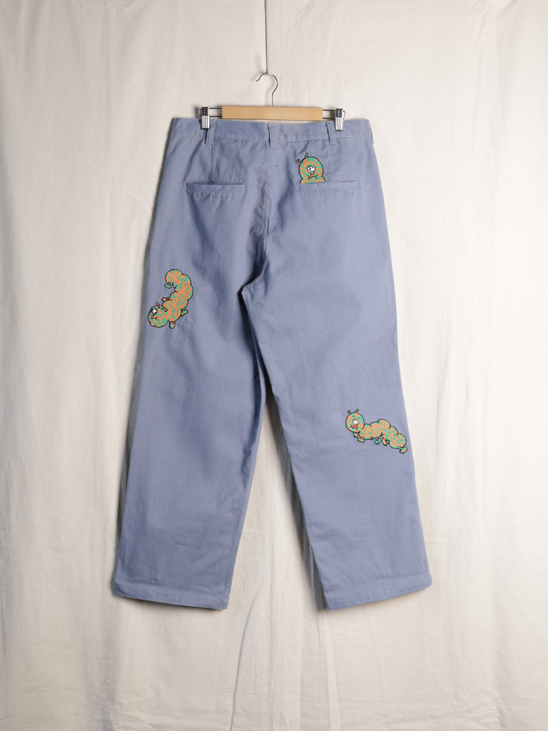Brain Dead - Caterpillar Wide Leg Pleated Trousers