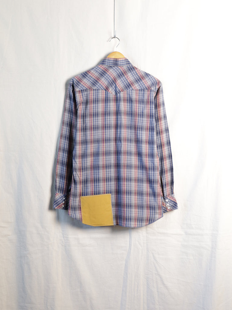 Wrangler - Repaired Fine Check Western Shirt