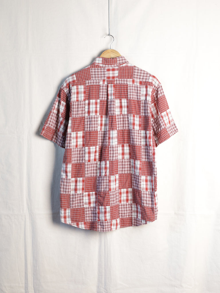 Chaps by Ralph Lauren - Patchwork Orange Check S/S Shirt