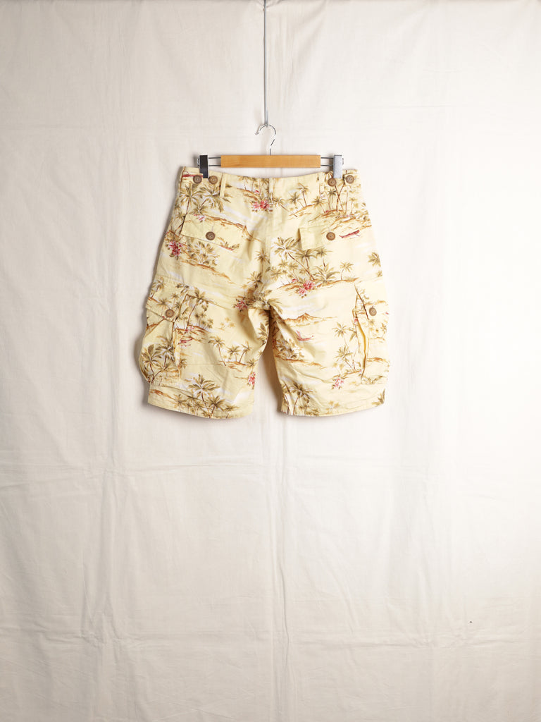 Nepenthes - Hawaiian Print Cargo Shorts