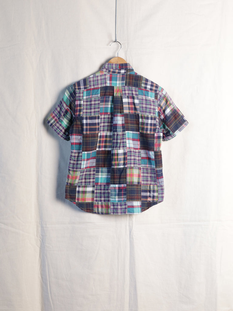BEAMS Boy - S/S Patchwork Madras Shirt