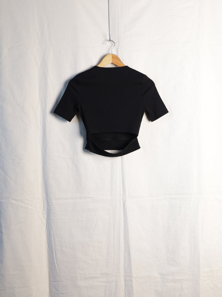 Helmut Lang - Detached Hem Rib Baby Tee