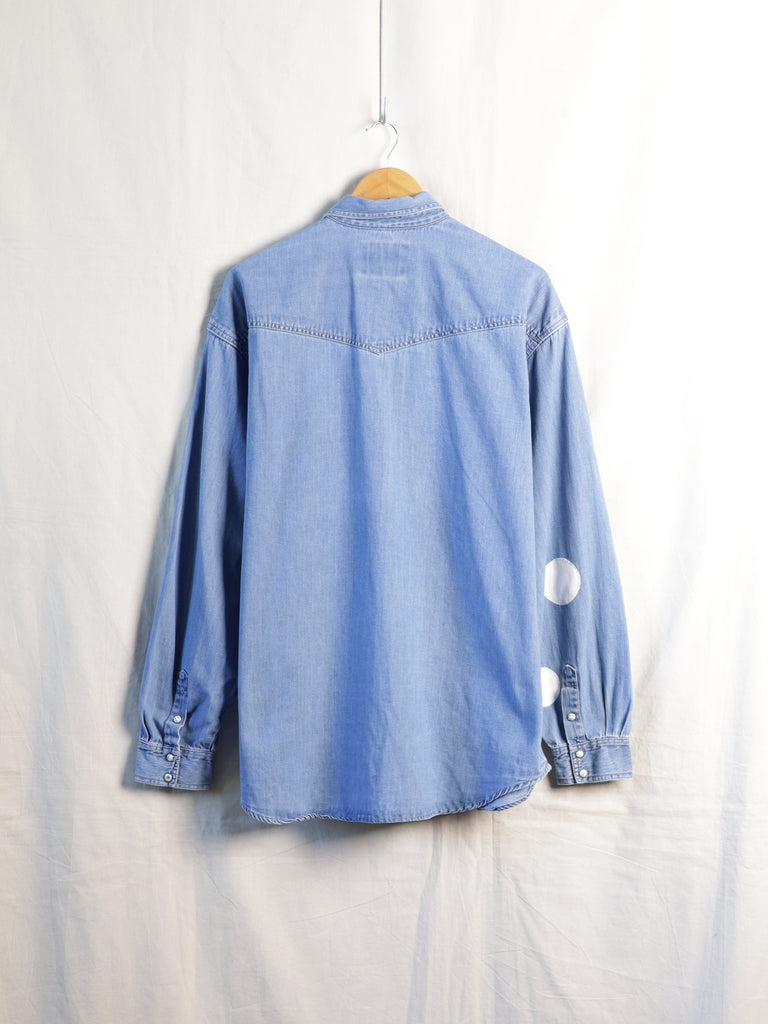 Wrangler - "Repaired" Denim Western Shirt