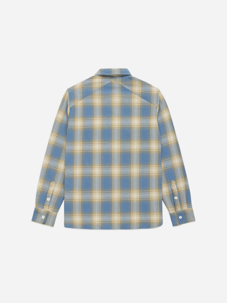 Crosscut Flannel - Powder Blue