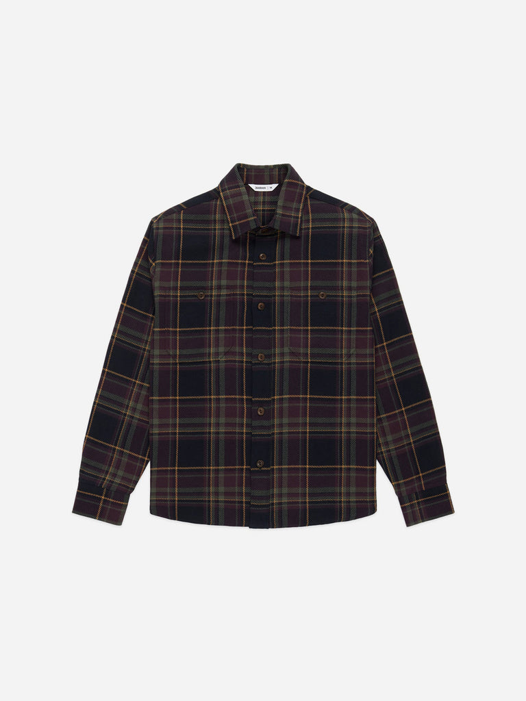 Utility Flannel - Black/Olive