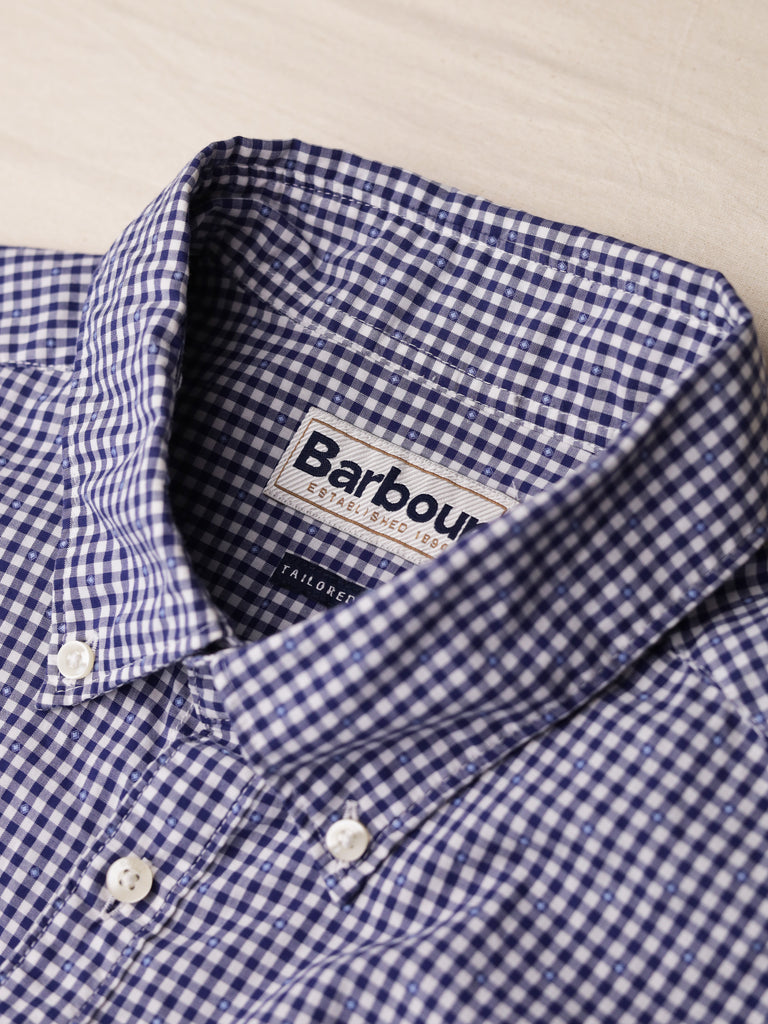 Barbour - "Hector" S/S Tailored Fit Gingham Shirt