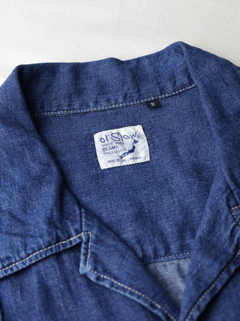 orSlow x BEAMS - S/S Denim Safari Shirt