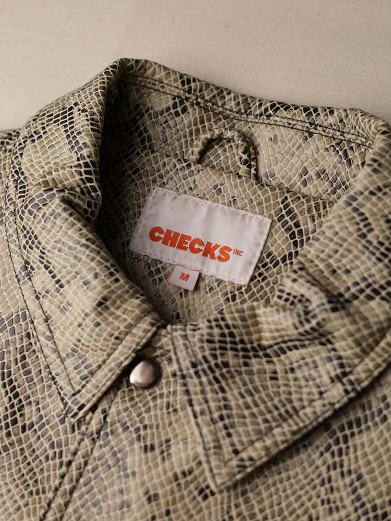 Checks Downtown - Snake Vinyl Coach Jacket