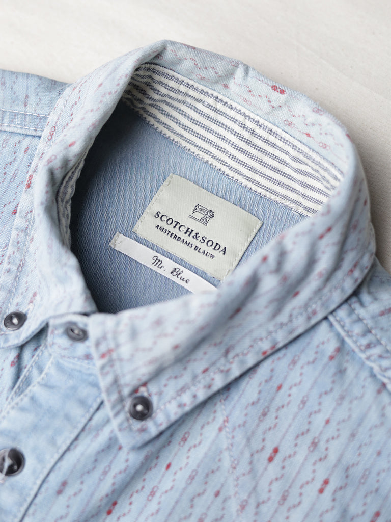 Scotch & Soda - Printed Denim Western Shirt
