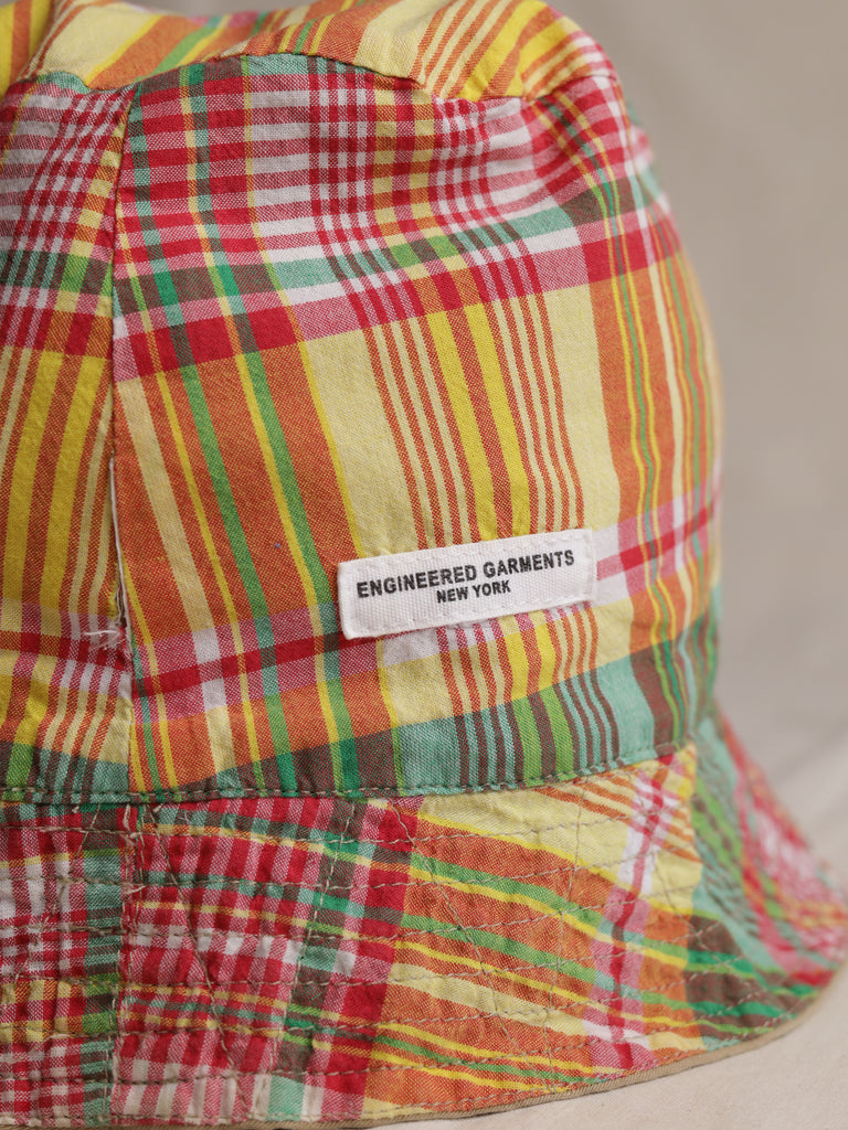 Engineered Garments - Twill x Madras Bucket Hat