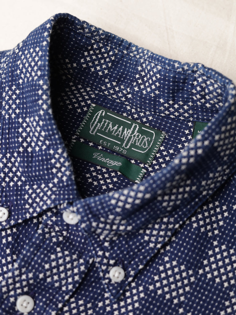 Gitman Vintage - Sashiko Checkerboard Jacquard Shirt