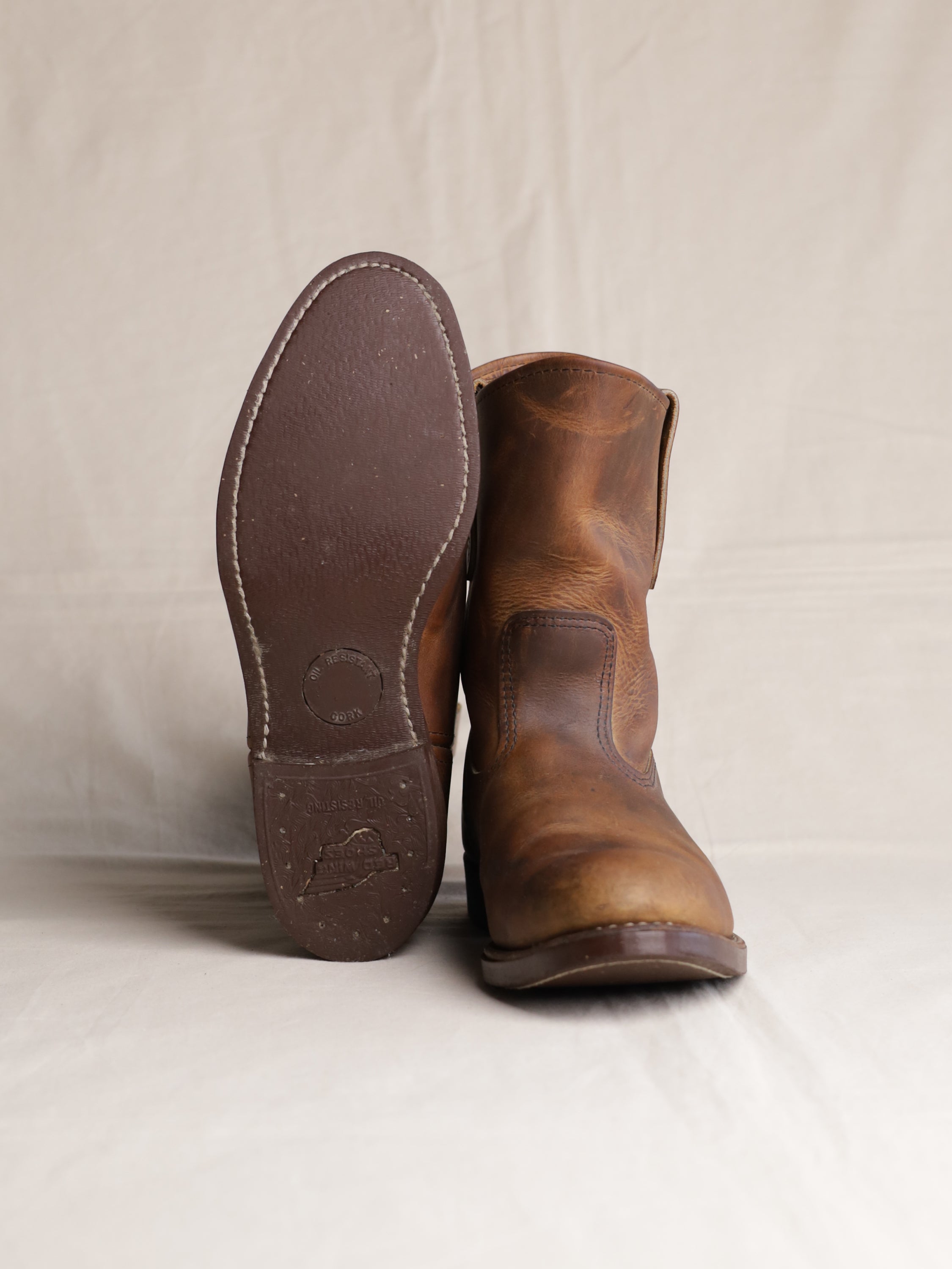 ビンテージRED WING MADE in U.S.A SINCE1905 VINTAGE RED WING 919 BLACK LEATHER CLIMBER LINEMAN BOOTS