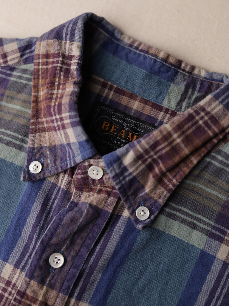 Beams+ - Check Oxford B.D Shirt