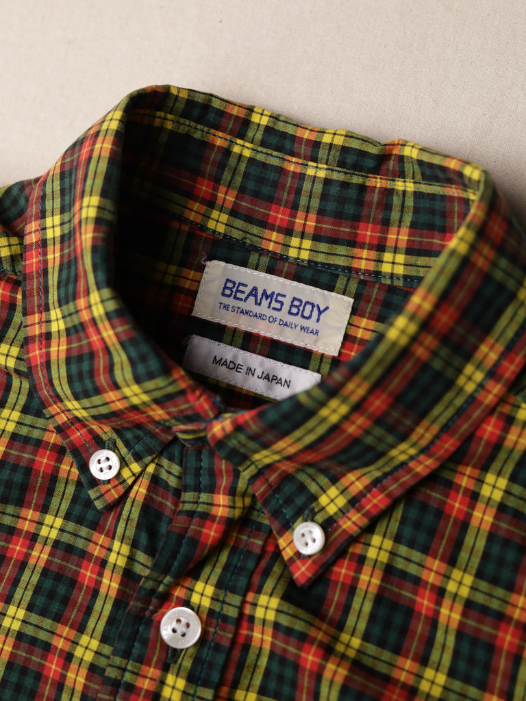 BEAMS Boy - Oxford Check Shirt Dress