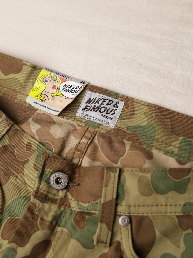 Naked & Famous - "Weird Guy" Double Camo Jeans