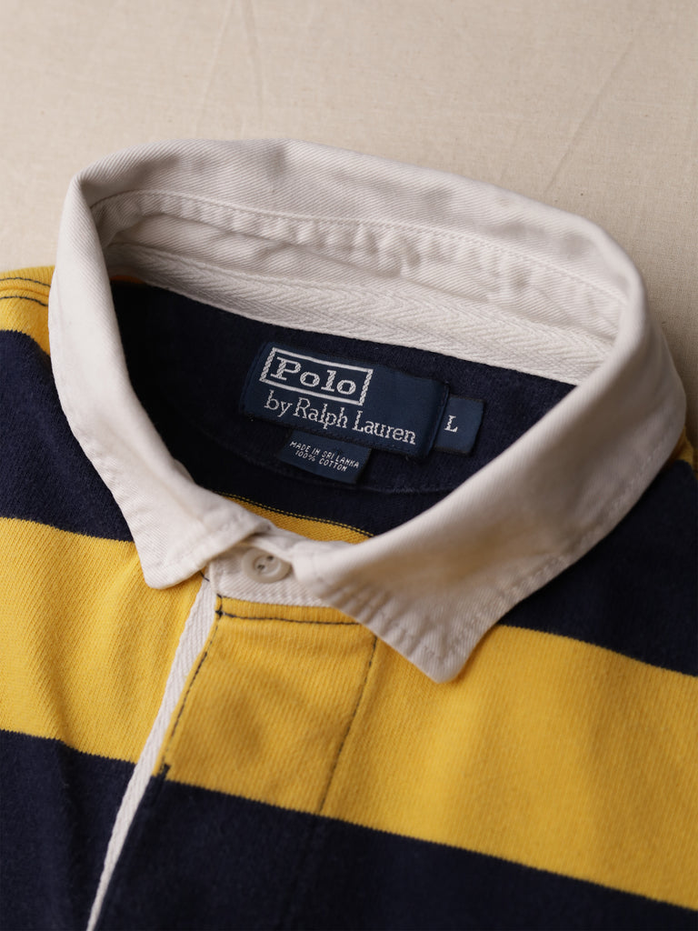Polo Ralph Lauren - Yellow/ Navy Stripe Rugby