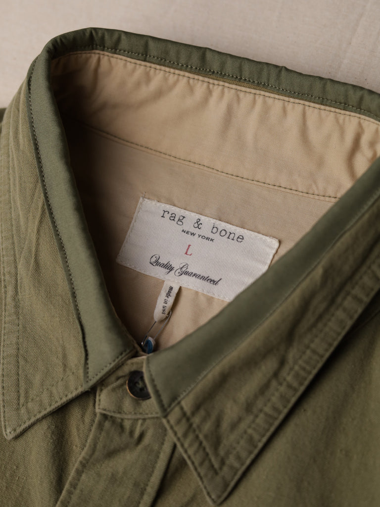 Rag & Bone - Repaired Sateen Military Shirt