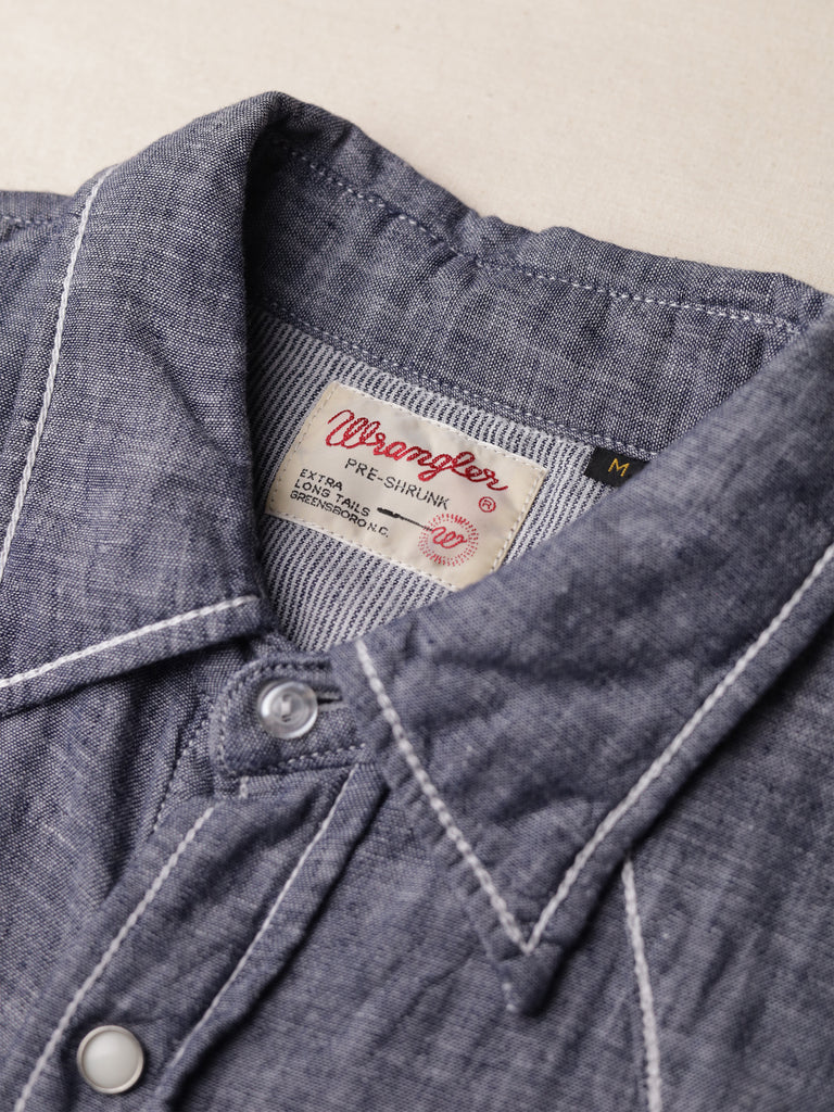 Wrangler - Double Face Chambray Western Shirt