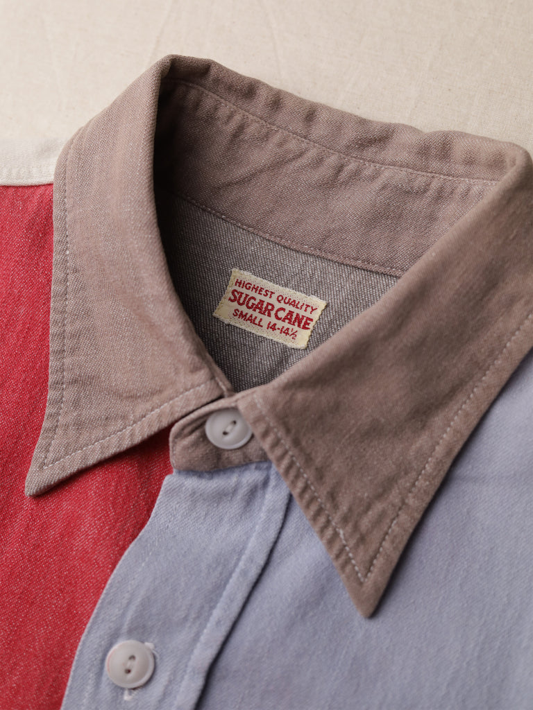 Sugarcane - Colour Block S/S Work Shirt