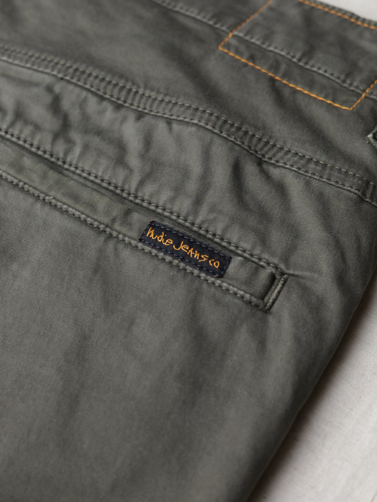 Nudie Jeans - "Slim Adam" Organic Cotton Chinos (Olive)