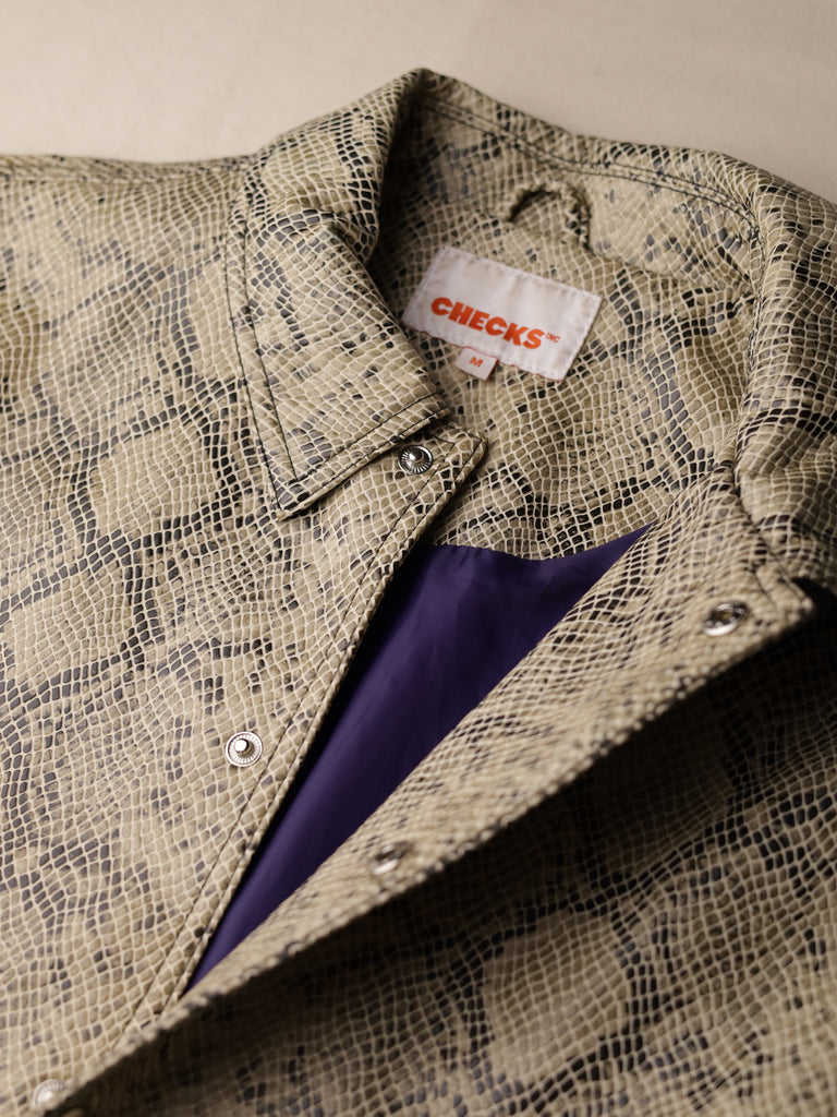 Checks Downtown - Snake Vinyl Coach Jacket
