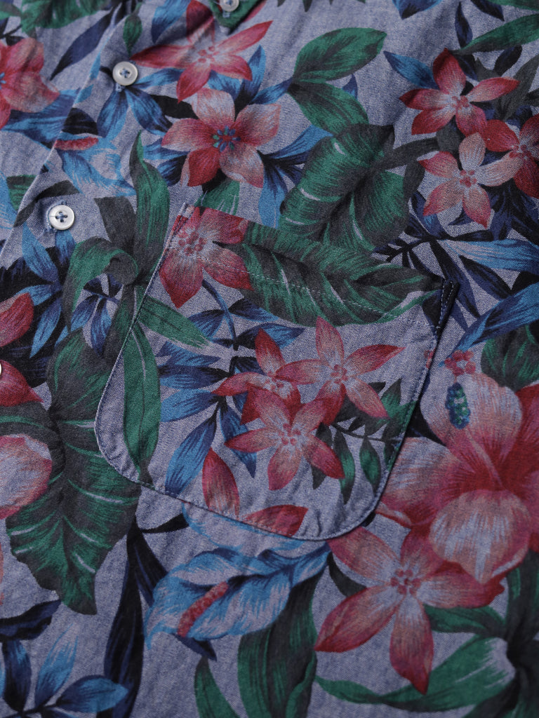 Naked & Famous - Floral B.D. Chambray Shirt