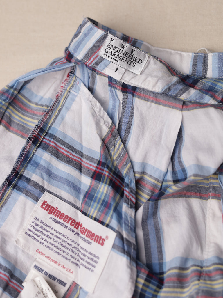 Engineered Garments - Snap Front Madras Skirt