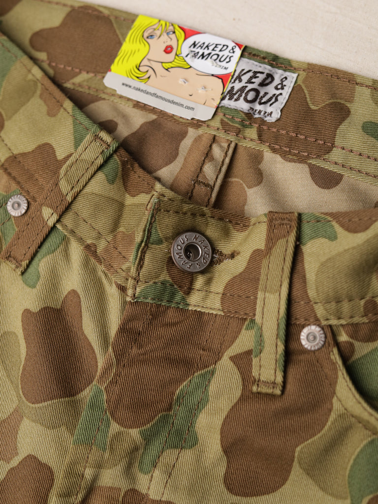 Naked & Famous - "Weird Guy" Double Camo Jeans