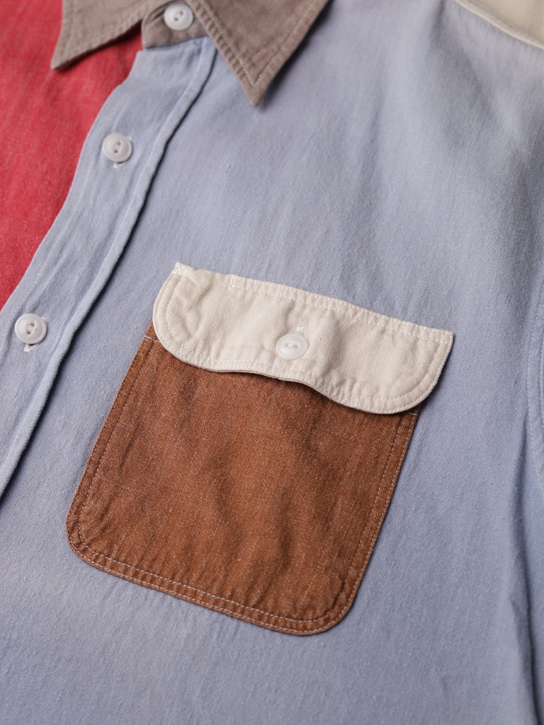 Sugarcane - Colour Block S/S Work Shirt