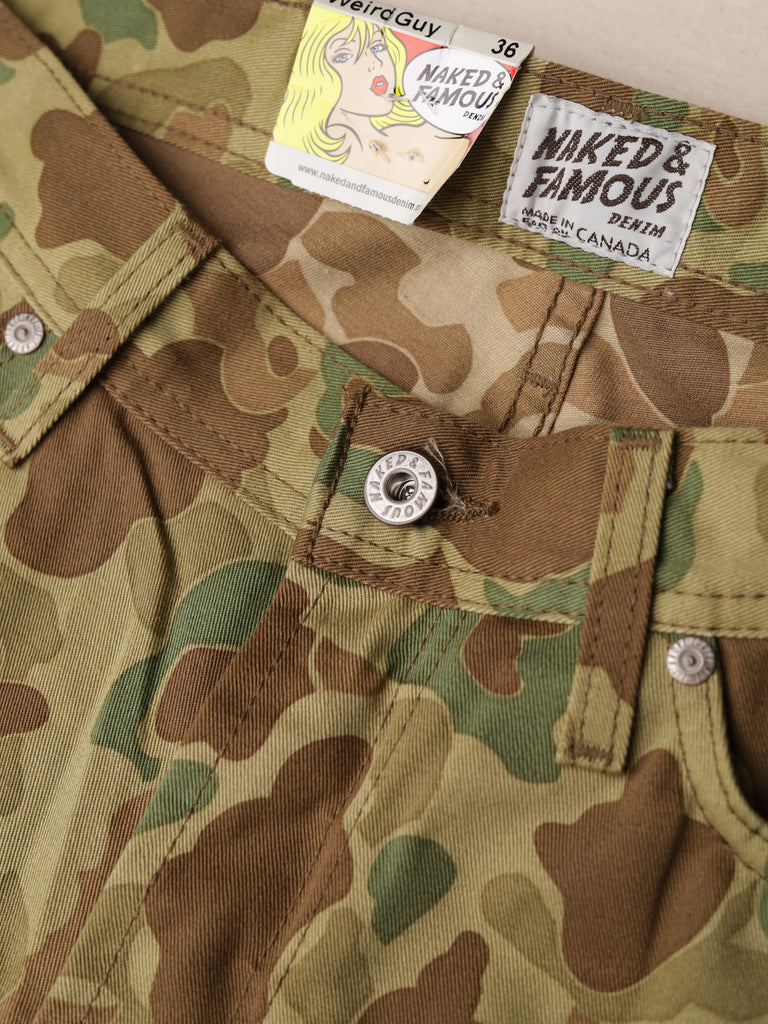 Naked & Famous - "Weird Guy" Double Camo Jeans