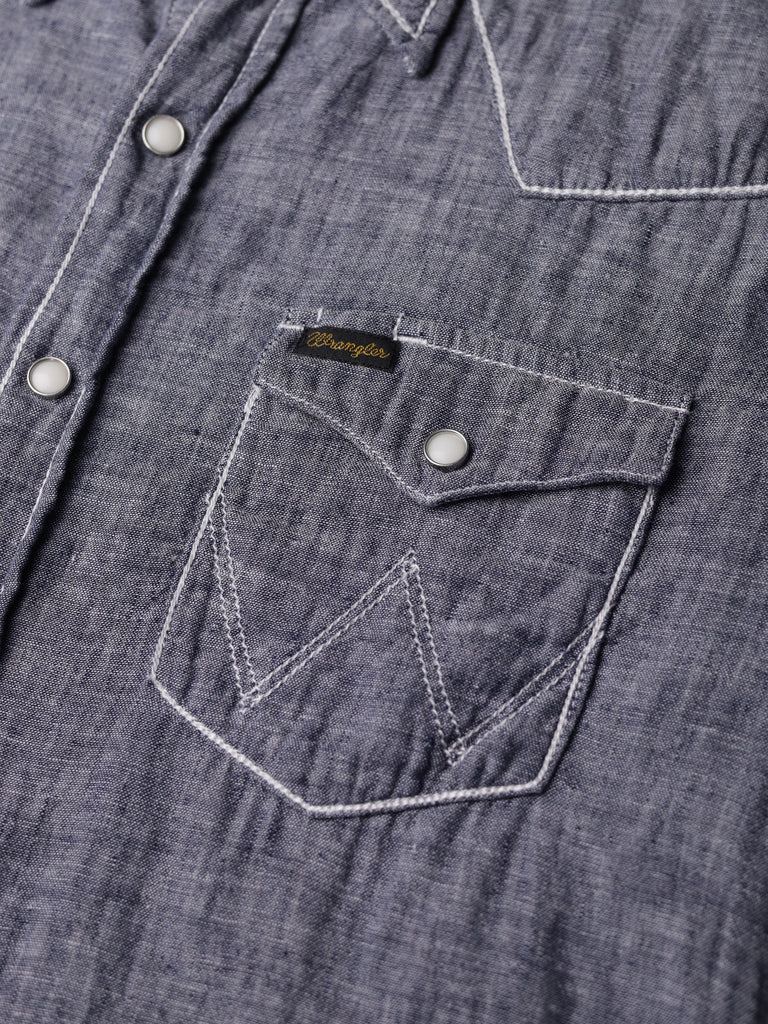 Wrangler - Double Face Chambray Western Shirt